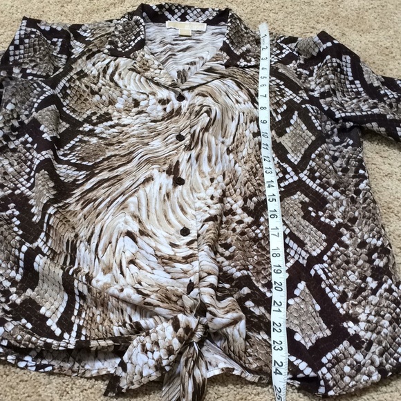 Michael Michael Kors medium brown combo top. - Picture 8 of 9